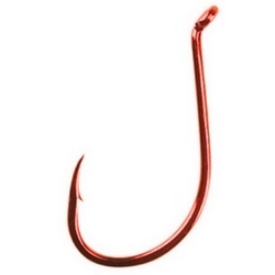 RED OCTOPUS BARBED HOOKS