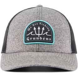 TRUCKER HAT WITH GRUNDENS POSEIDON LOW PRO PATCH - HEATHER/CHARCOAL