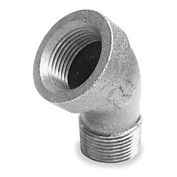 GALV 45DEG STR ELBOW 3/4"