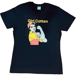 GIRL COTTEN TEES BLACK XL