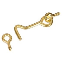 GATE HOOKS BRASS 2-1/2"
