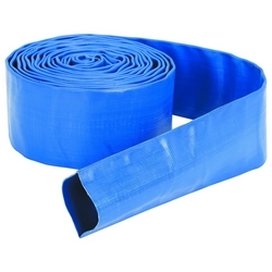 FLAT BLUE DISCHARGE HOSE 4"
