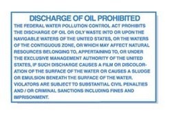 OIL DISCHARGE DECAL (D)
