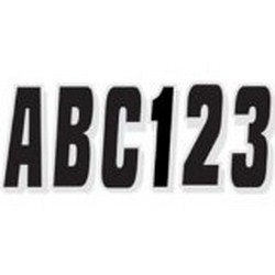 LETTER/NUMBER KT OUTLINED RO/BK