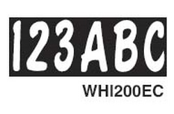 LETTER/NUMBER KT ECONOMICAL WHT