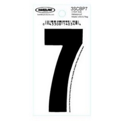 NUMBER '7' DIE-CUT BLACK 3"