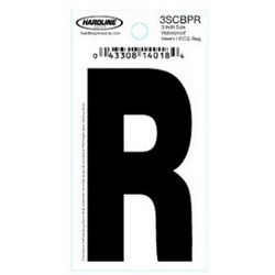 LETTER 'R' DIE-CUT BLACK 3"