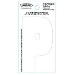 LETTER 'P' DIE-CUT WHITE 3"