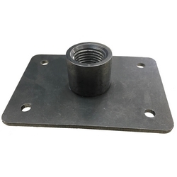 THRU DECK BASE SINGLE SS 1-1/4"