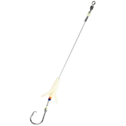 LEADER WHITE GLOW SPINNER 12/0