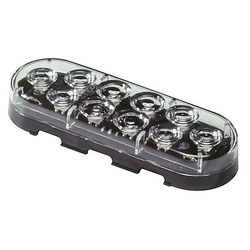 OVAL LED TAIL LIGHT RD/CL