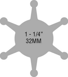 NEOPRENE IMPELLER W/BRASS INSRT