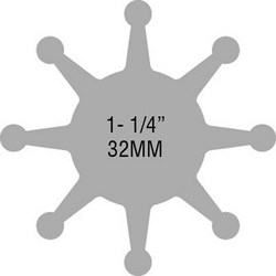 NITRILE IMPELLER W/BRASS INSERT