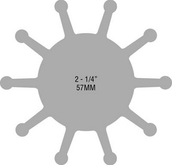 NEOPRENE IMPELLER W/BRASS INSRT