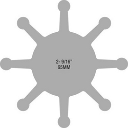 NEOPRENE IMPELLER W/BRASS INSRT