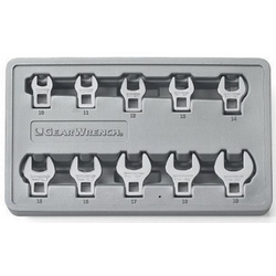 CROWFOOT WRENCH SET 10PC 3/8" MM