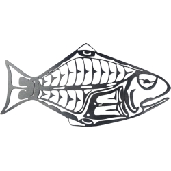 TRIBAL HALIBUT BLACK 20-1/2"