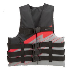 BOLT 4 BUCKLE VEST RD/BK/GY S/M