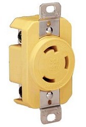 RECEPTACLE YELLOW 30A 125V
