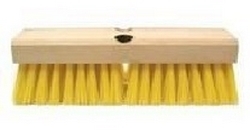 DECK BRUSH YELLOW 10"