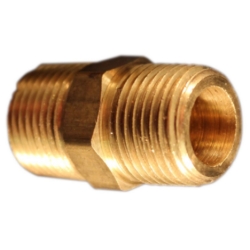HEX NIPPLE 3/8" MNPT (2/PK)