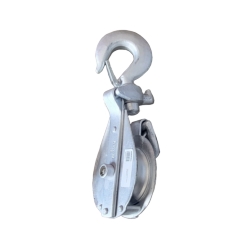 SNATCH BLOCK GALV W/HOOK 6"