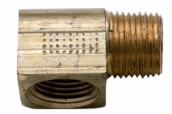 BRASS ELBOW 3/8"NPT MALE/FEMALE