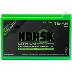 LIFEPO4 BATT 12V 15AH W/CHARGR