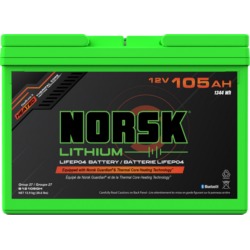 LIFEPO4 BATT 12V 105AH HEAT G27
