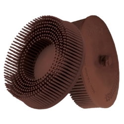 BROWN EZLOC BRISTLE 3" DISC 36G
