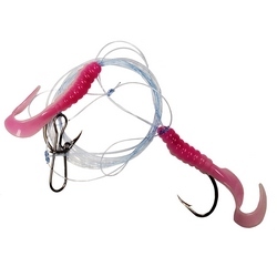 GRUB RIG PINK 5/0 W/40# 3"