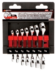 STUBBY COMBINATION WRENCH SETS