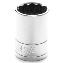 SOCKET SAE 1/2"DR 12PT 3/4"