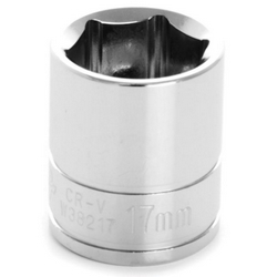 SOCKET METRIC 3/8"DR 6PT 17MM