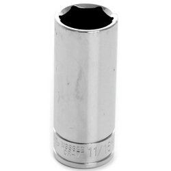 DEEP SOCKET 3/8"DR 6PT 11/16"