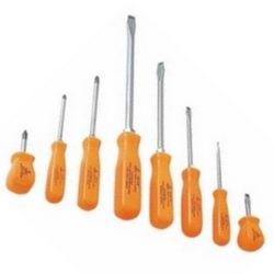 SCREWDRIVER SET ORANGE (8/PC)
