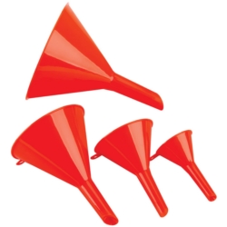 PLASTIC FUNNEL SET 4-PC