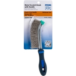 PLASTIC HANDLE SCRATCH BRUSH SS