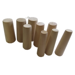 WOOD PLUGS LARGE (9/ST)