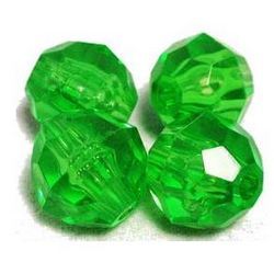 FACETED BEADS LIME #6 (70/PK)
