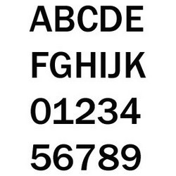 PEEL&STICK LETTER "H" BLACK 3"