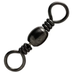 BARREL SWIVELS BLACK 12 (25/PK)