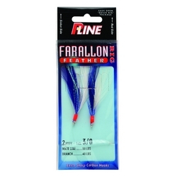 FARALLON FEATHER BL/WH 3/0 2HOOK