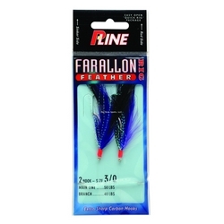 FARALLON FEATHER PU/BK 5/0 2HOOK