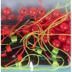 BOBBER STOP KNOTS W/BEADS (24PK)