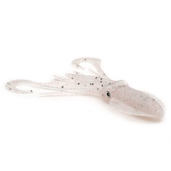 TWIN TAIL SQUID WHITE/BLACK 9"