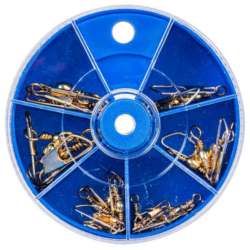 DIAL BOX SNAP SWIVELS BRS 20/PC