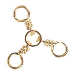 3-WAY SWIVELS BRASS 1 (12/PK)