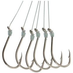SNELLED OCTOPUS HOOKS 4/0 (6/PK)
