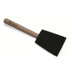 FOAM BRUSH W/WOOD HANDLE 1"